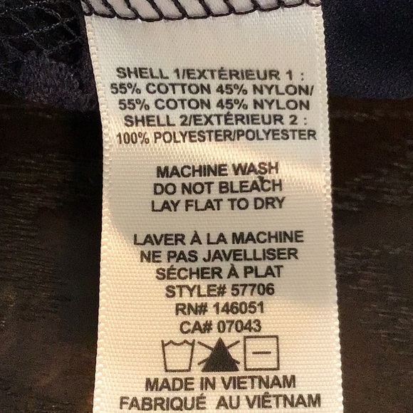 EUC L (fits more like M) Navy Monteau Soft Cotton Lined Lace Mini Dress - Picture 6 of 6